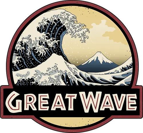 Great Wave Park - japan, hokusai, kunst, art, movie, park, mashup, dino, grt wave